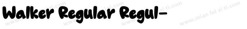 Walker Regular Regul字体转换